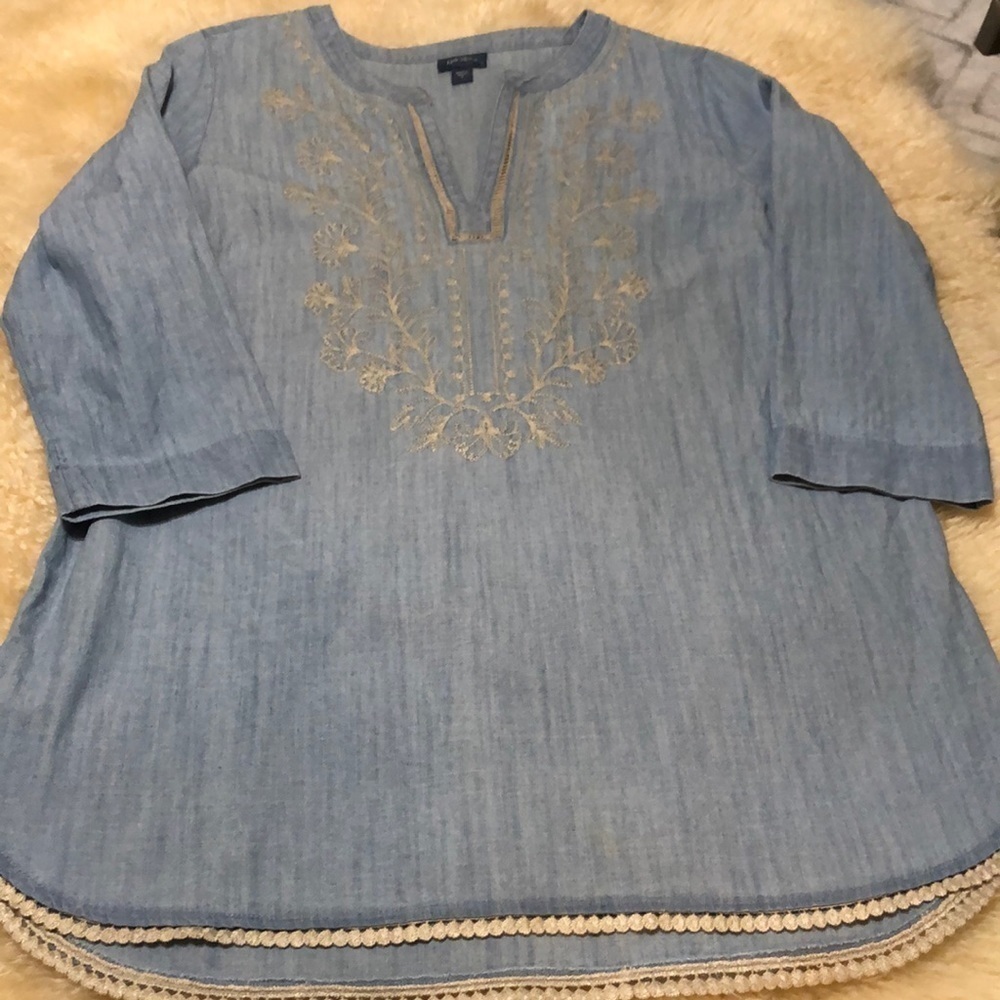 J Jill chambray tunic size s